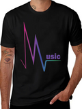 Music Pulse T-Shirt - Gradient Design Comfortable Fit product image 1