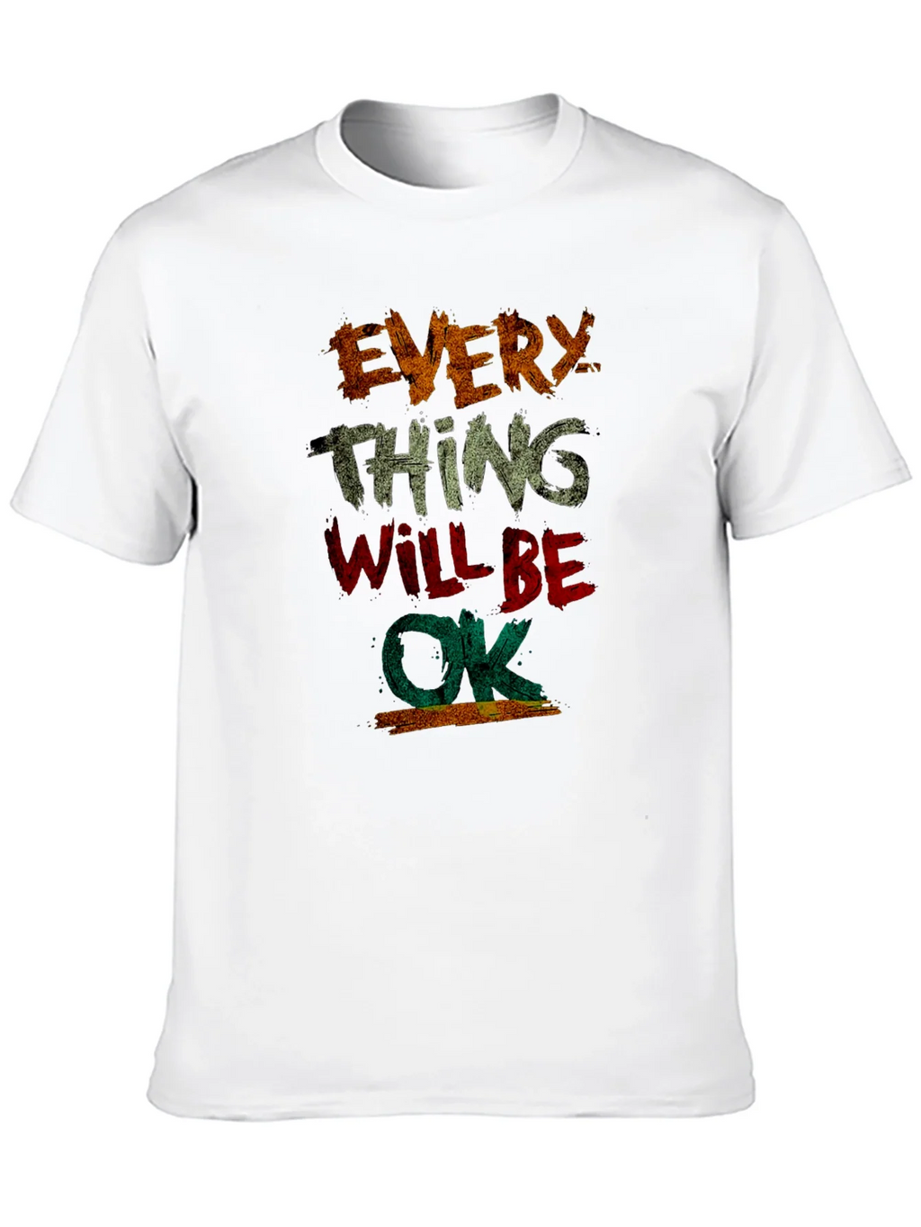 Everything Will Be OK Graphic Tee - Distressed Print product image 4