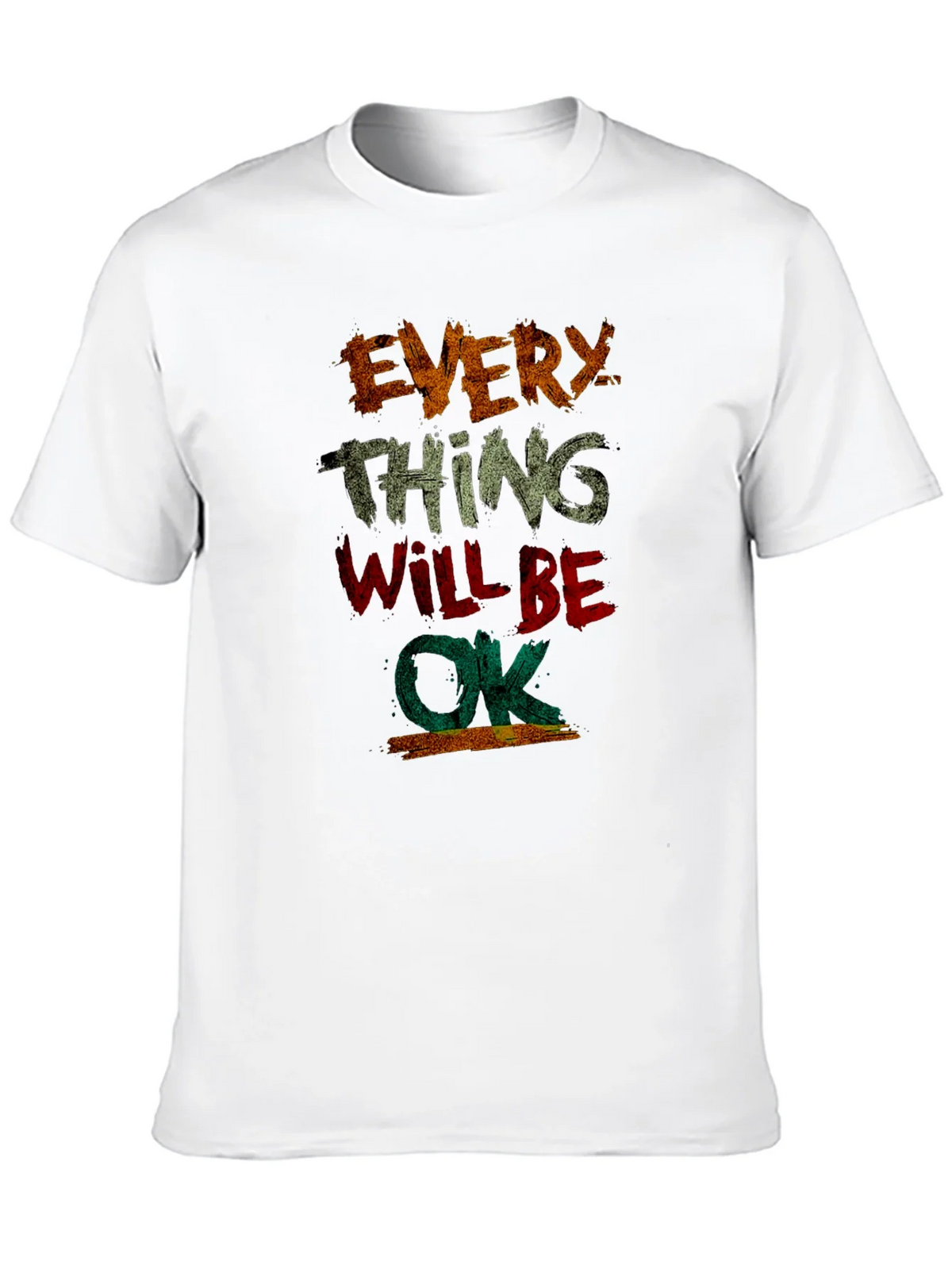 Everything Will Be OK Graphic Tee - Distressed Print product image 4