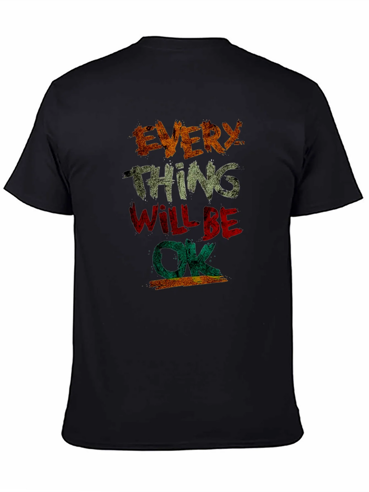 Everything Will Be OK Graphic Tee - Distressed Print product image 1