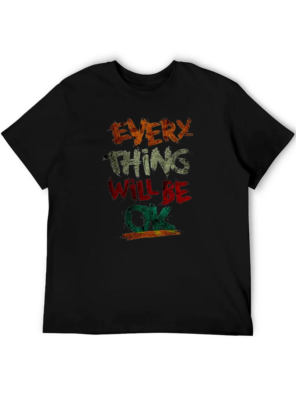 Everything Will Be OK Graphic Tee - Distressed Print product image 2