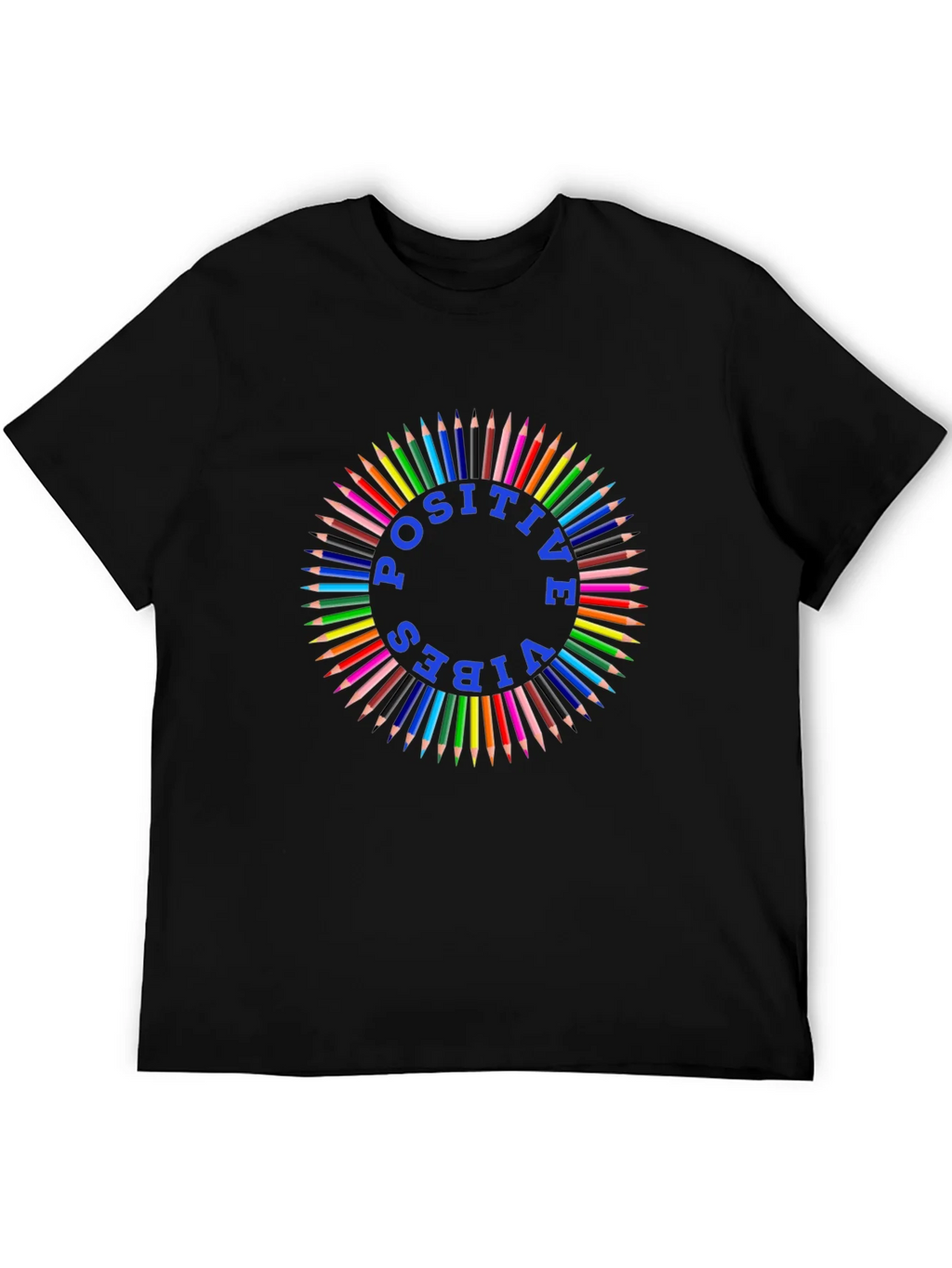Positive Vibes Colored Pencil Graphic Tee product image 3