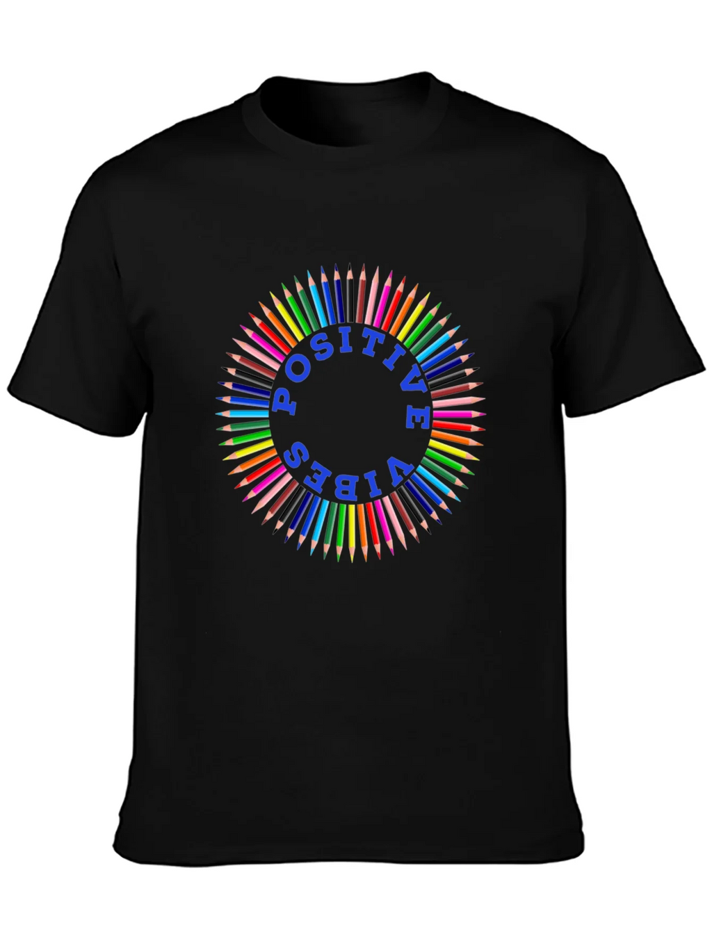 Positive Vibes Colored Pencil Graphic Tee product image 2