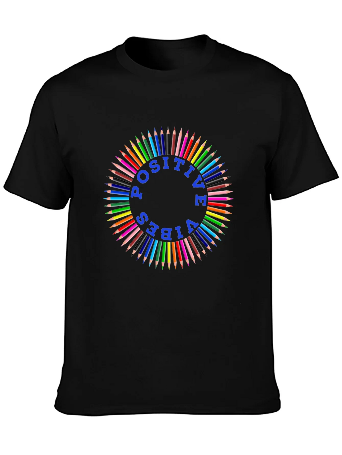 Positive Vibes Colored Pencil Graphic Tee product image 2