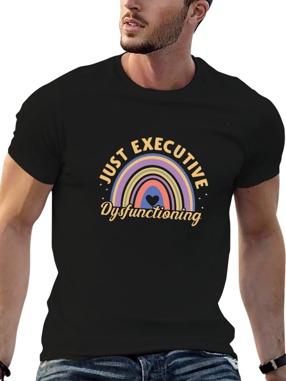 Executive Dysfunction Rainbow T-Shirt product image 6