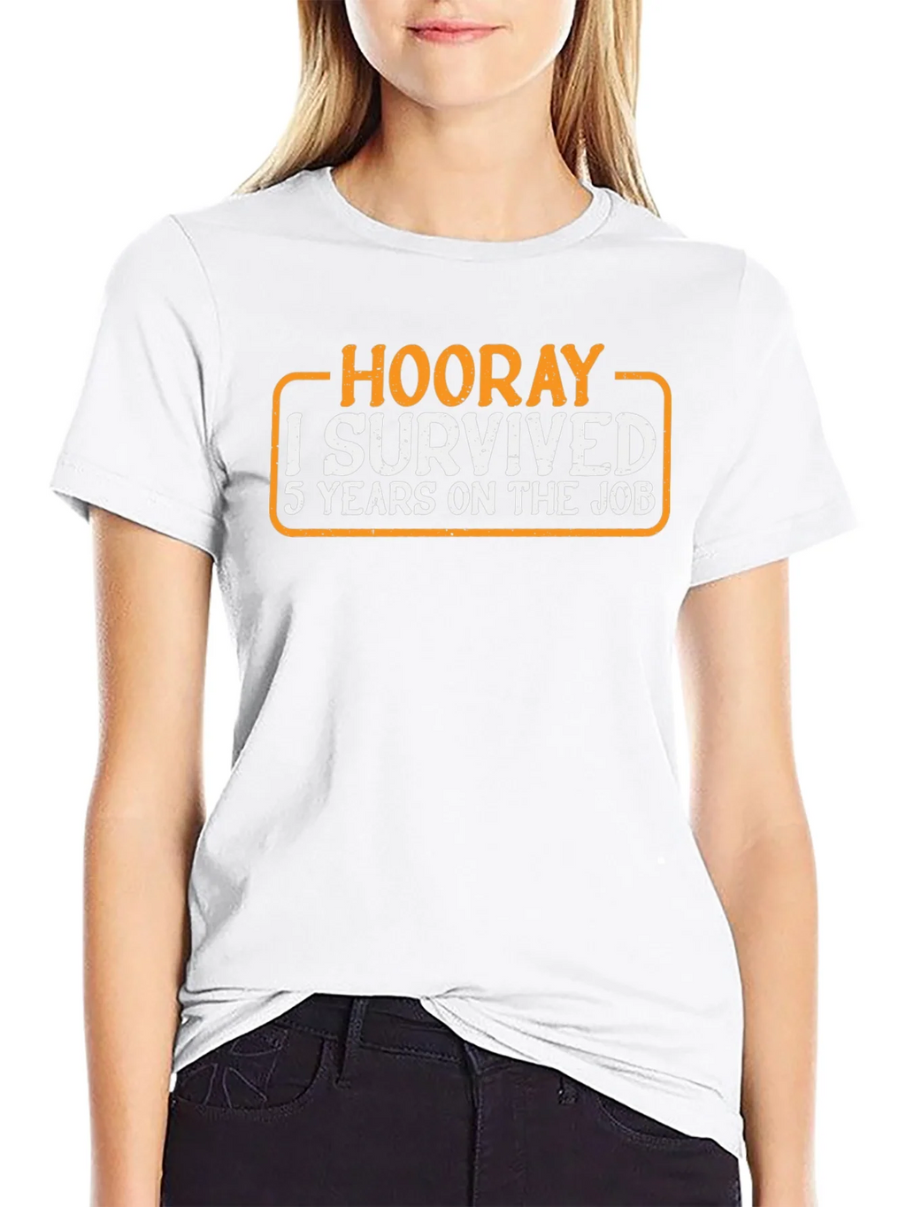Hooray I Survived 5 Years Job T-Shirt product image 4