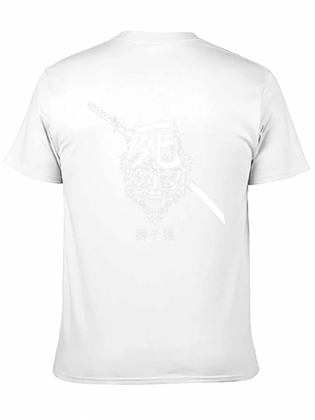 Samurai Wolf Graphic Tee - Black Cotton T-Shirt product image 10