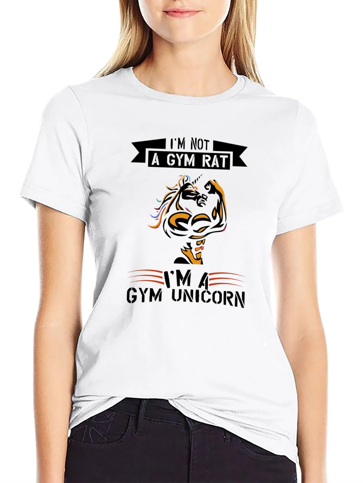Gym Unicorn Graphic T-Shirt - Fitness Humor Tee product image 8