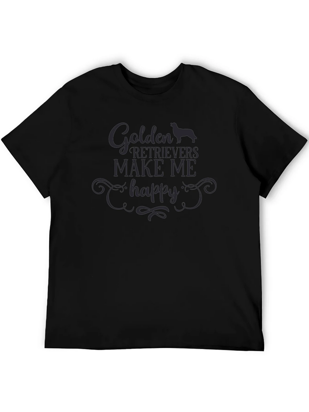 Golden Retrievers Make Me Happy T-Shirt product image 5