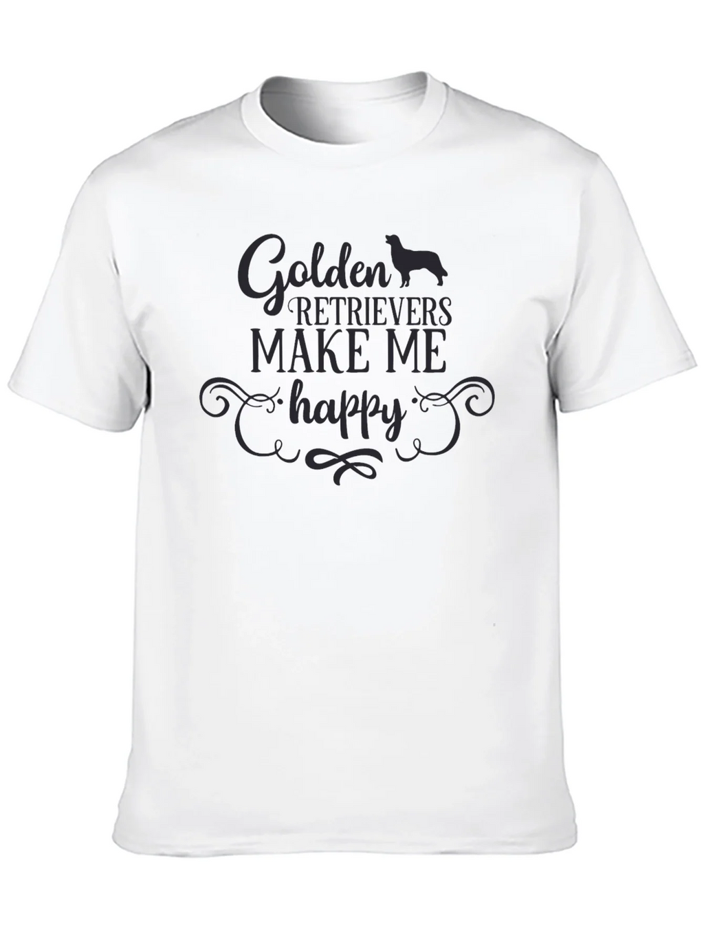 Golden Retrievers Make Me Happy T-Shirt product image 9