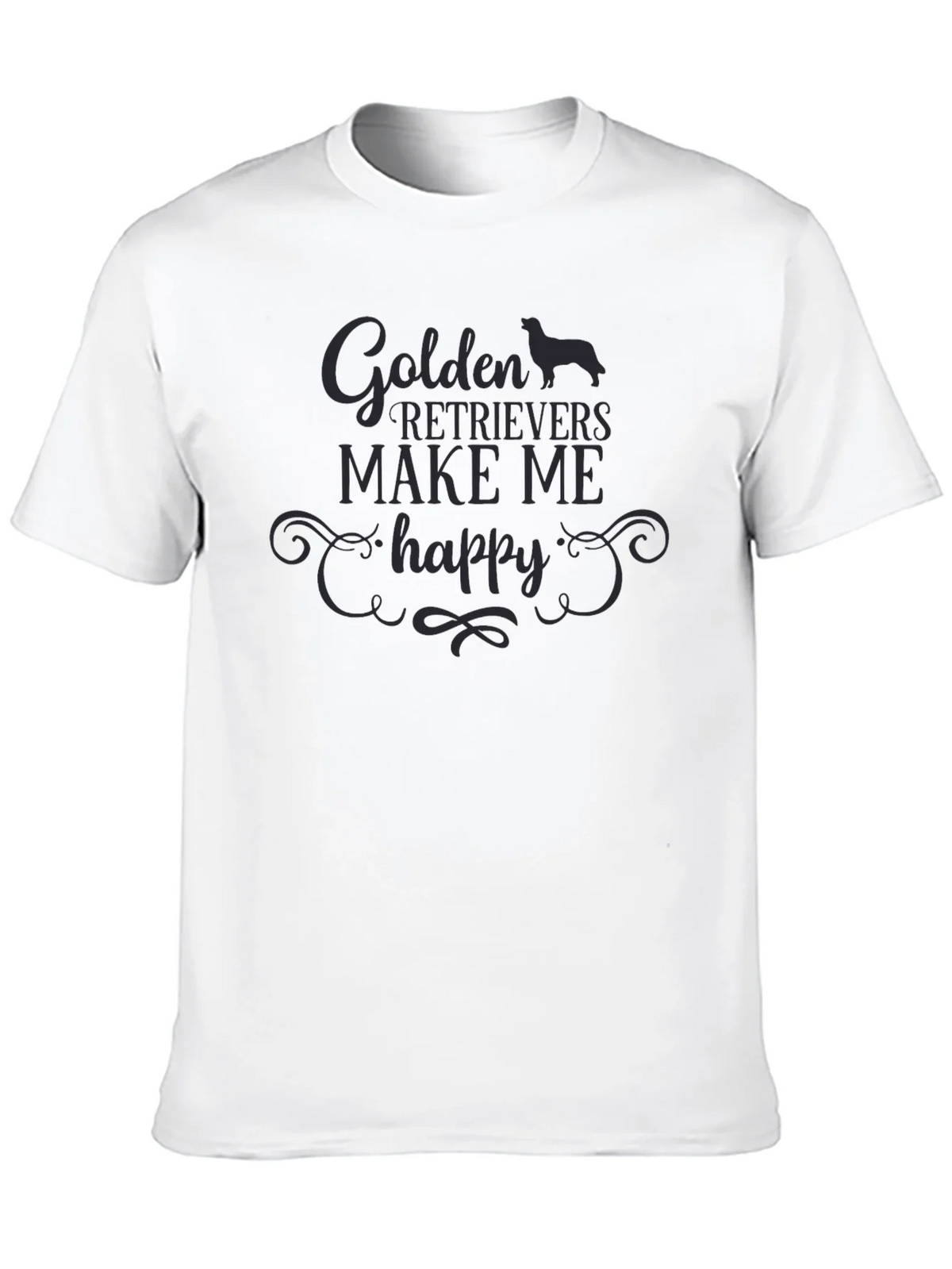 Golden Retrievers Make Me Happy T-Shirt product image 9
