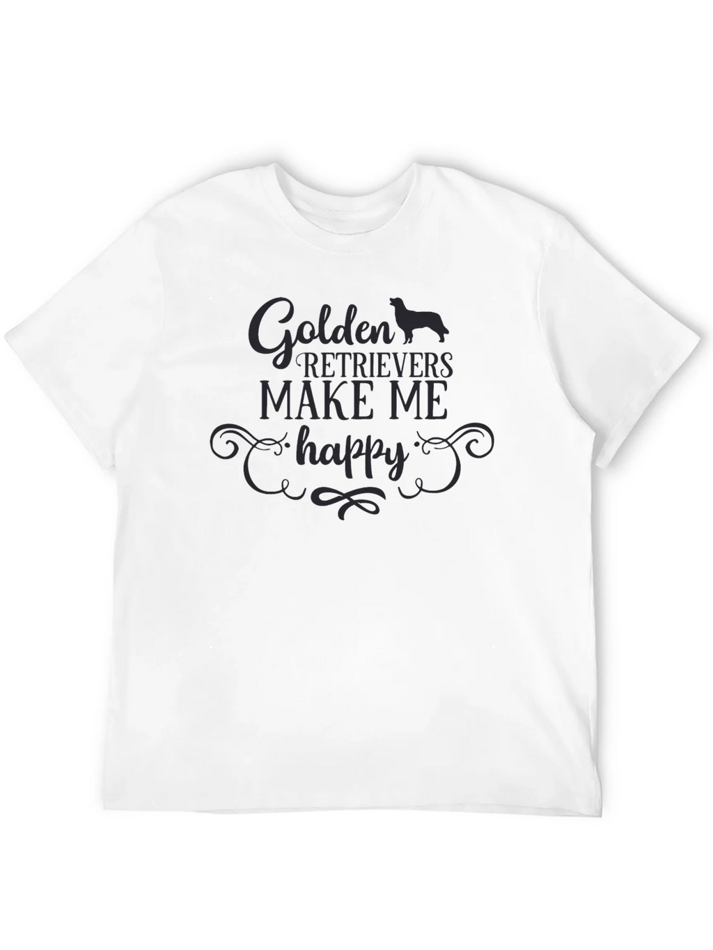 Golden Retrievers Make Me Happy T-Shirt product image 11