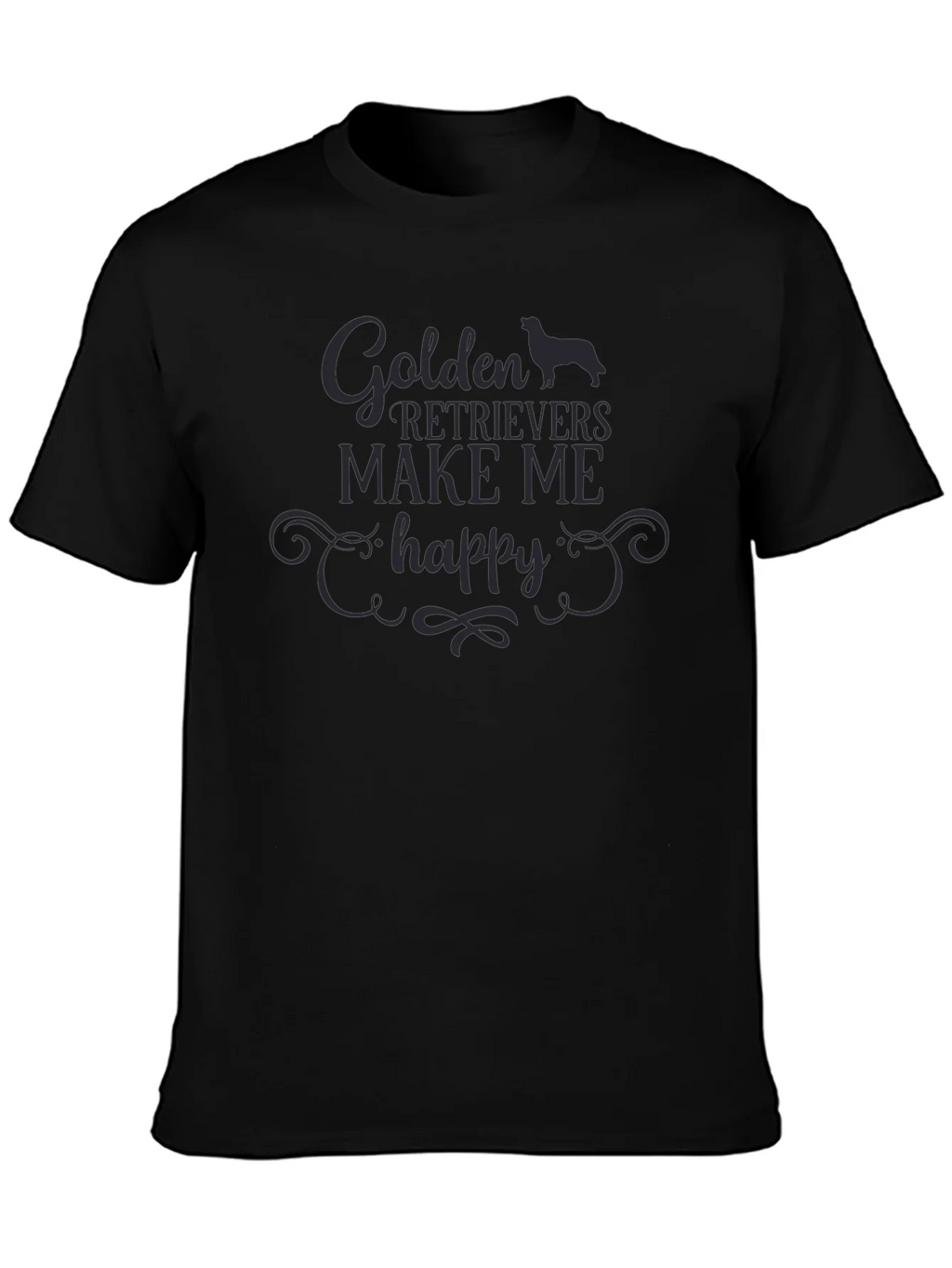 Golden Retrievers Make Me Happy T-Shirt product image 3