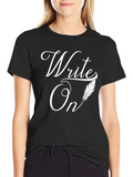 Write On T-Shirt - Black Cotton Tee product image 1