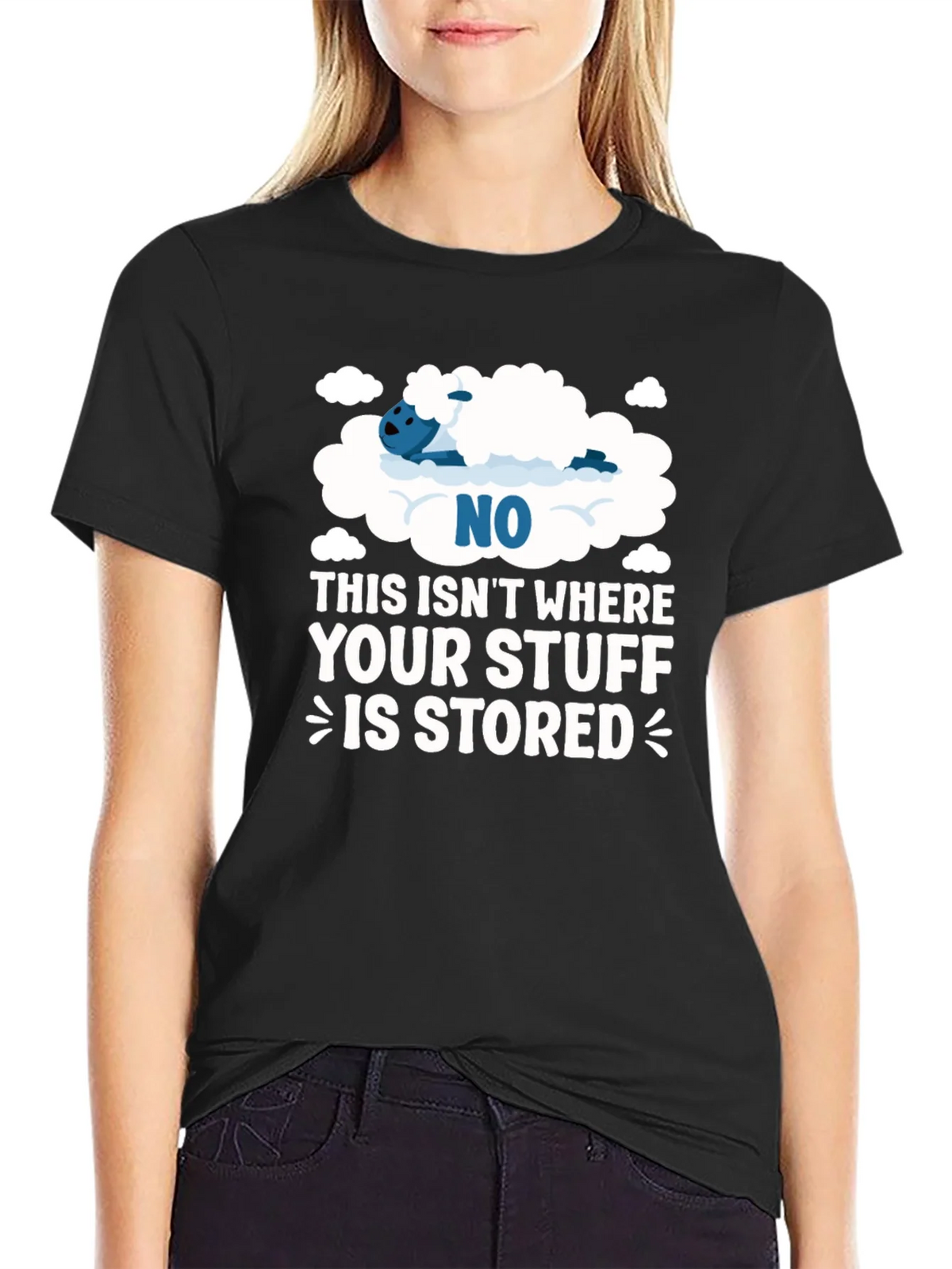 Funny Cloud Storage T-Shirt - Your Stuff Novelty Tee product image 2