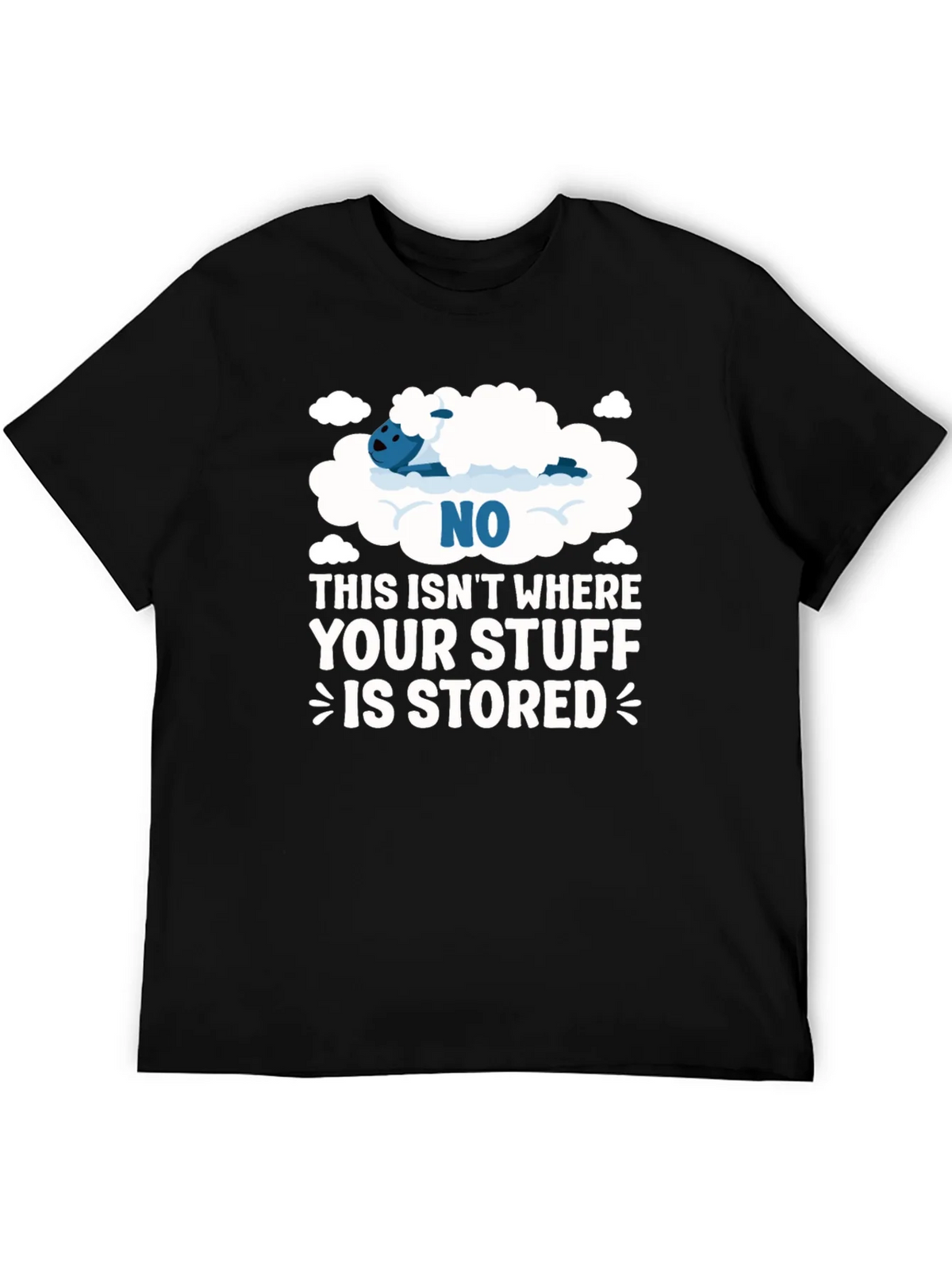 Funny Cloud Storage T-Shirt - Your Stuff Novelty Tee product image 5