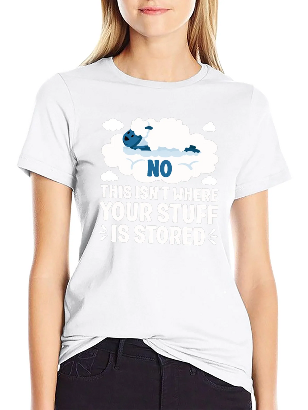 Funny Cloud Storage T-Shirt - Your Stuff Novelty Tee product image 7