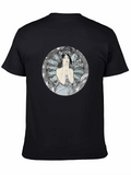 Art Nouveau Lady Graphic Black T-Shirt product image 1