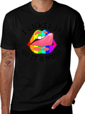 I Licked It Lips Graphic Tee product image 1