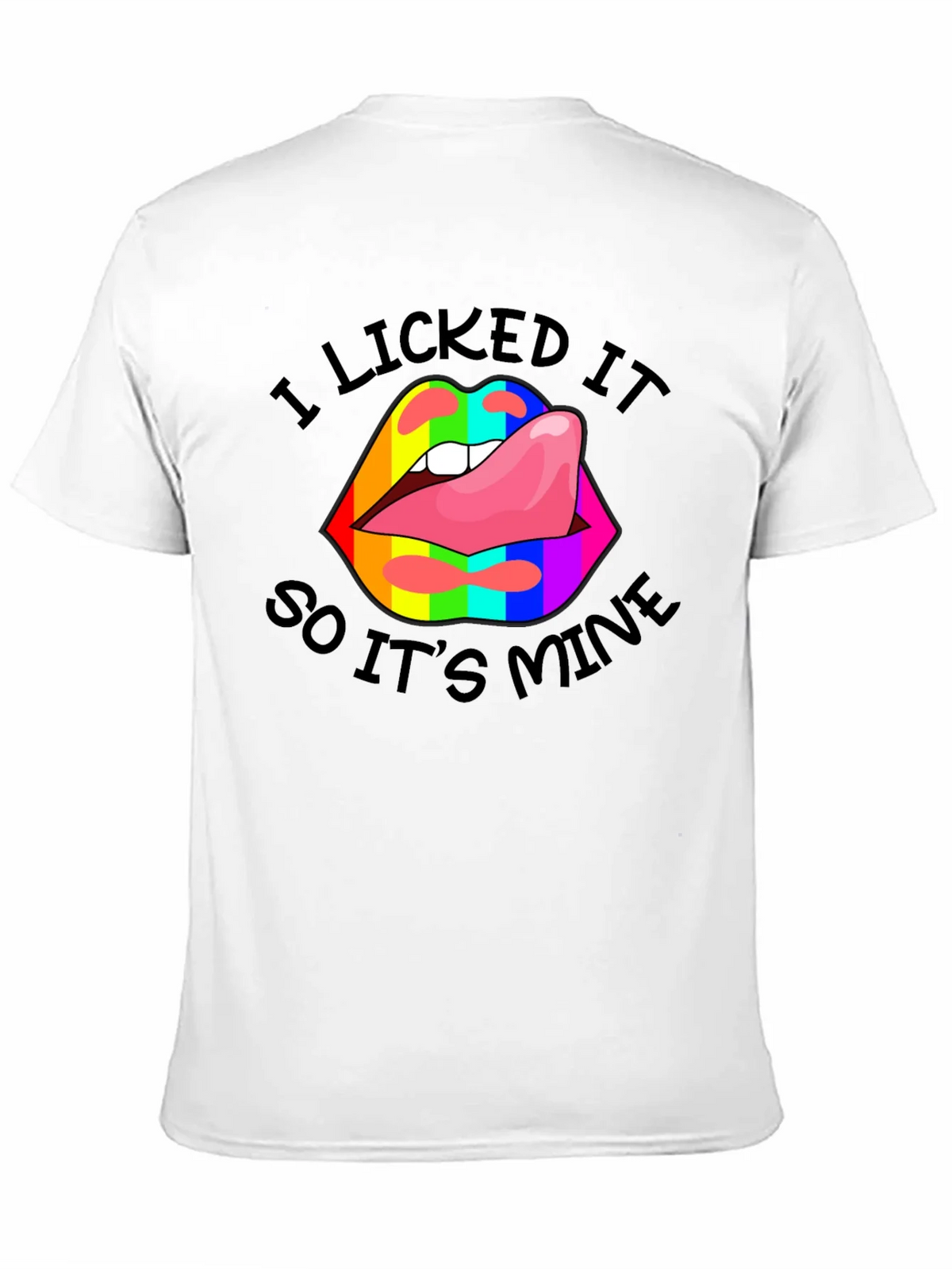I Licked It Lips Graphic Tee product image 10