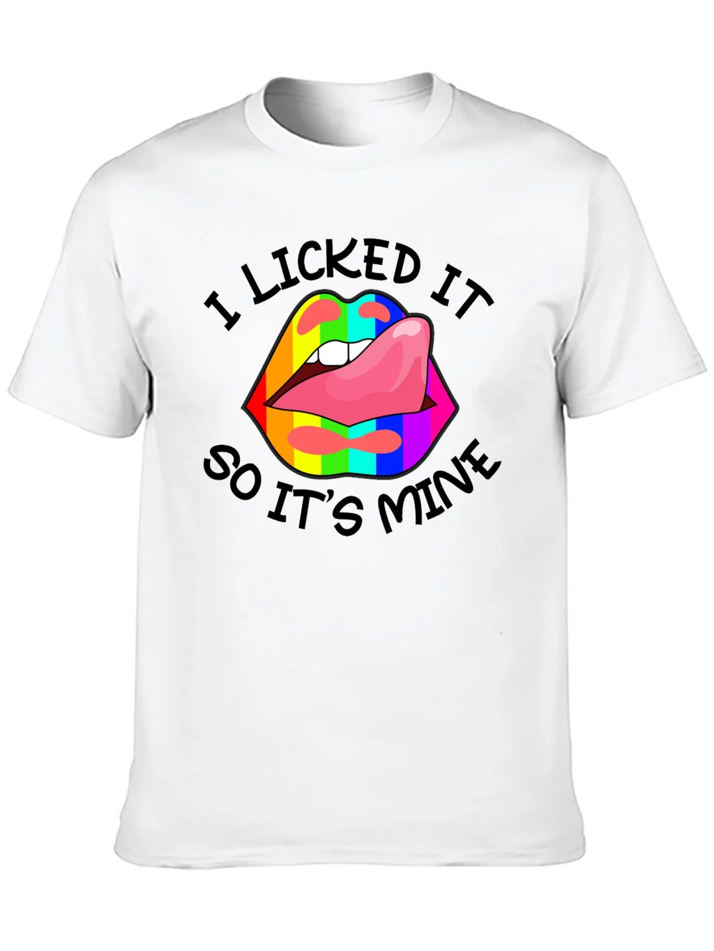 I Licked It Lips Graphic Tee product image 9