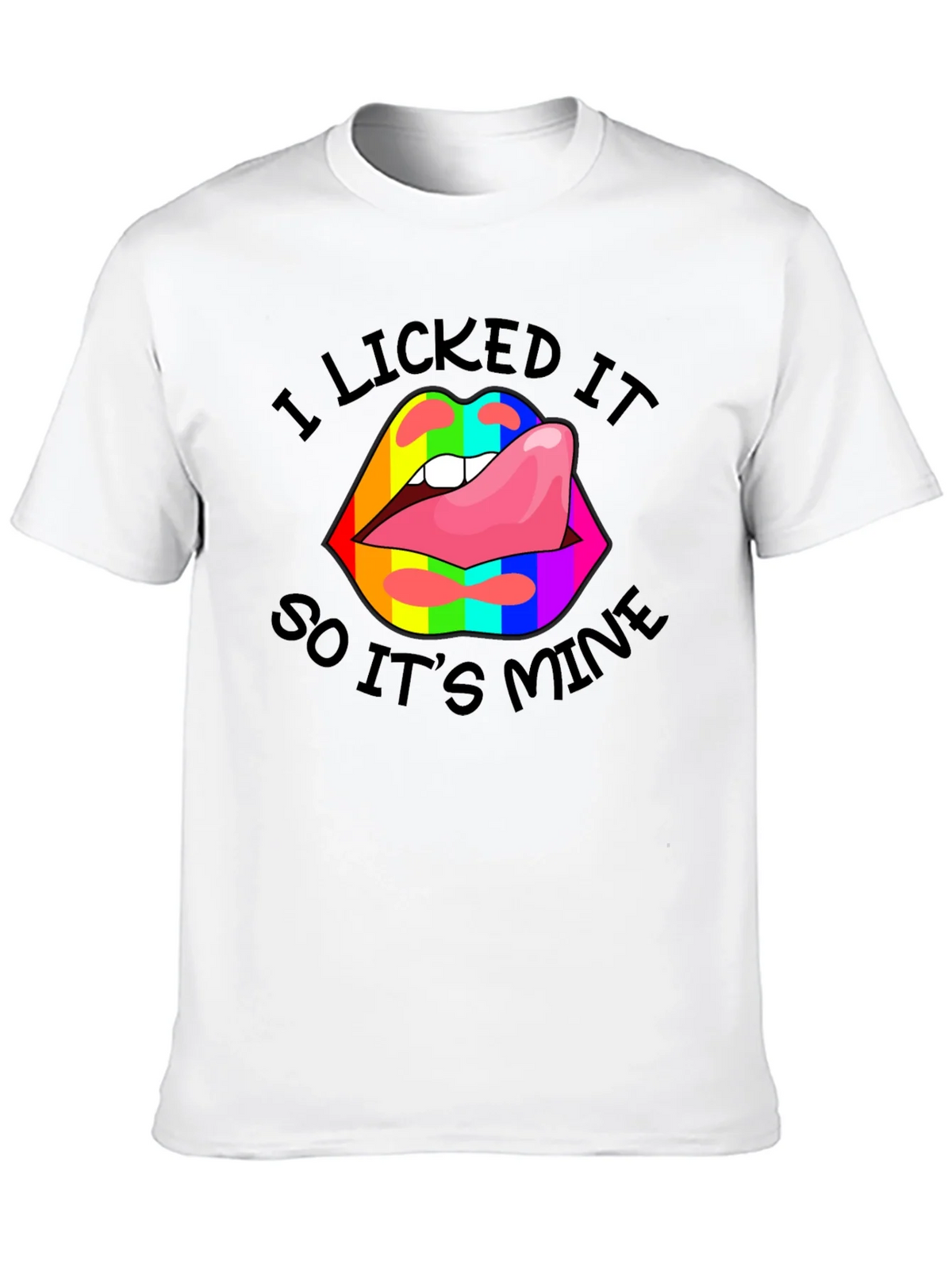 I Licked It Lips Graphic Tee product image 9