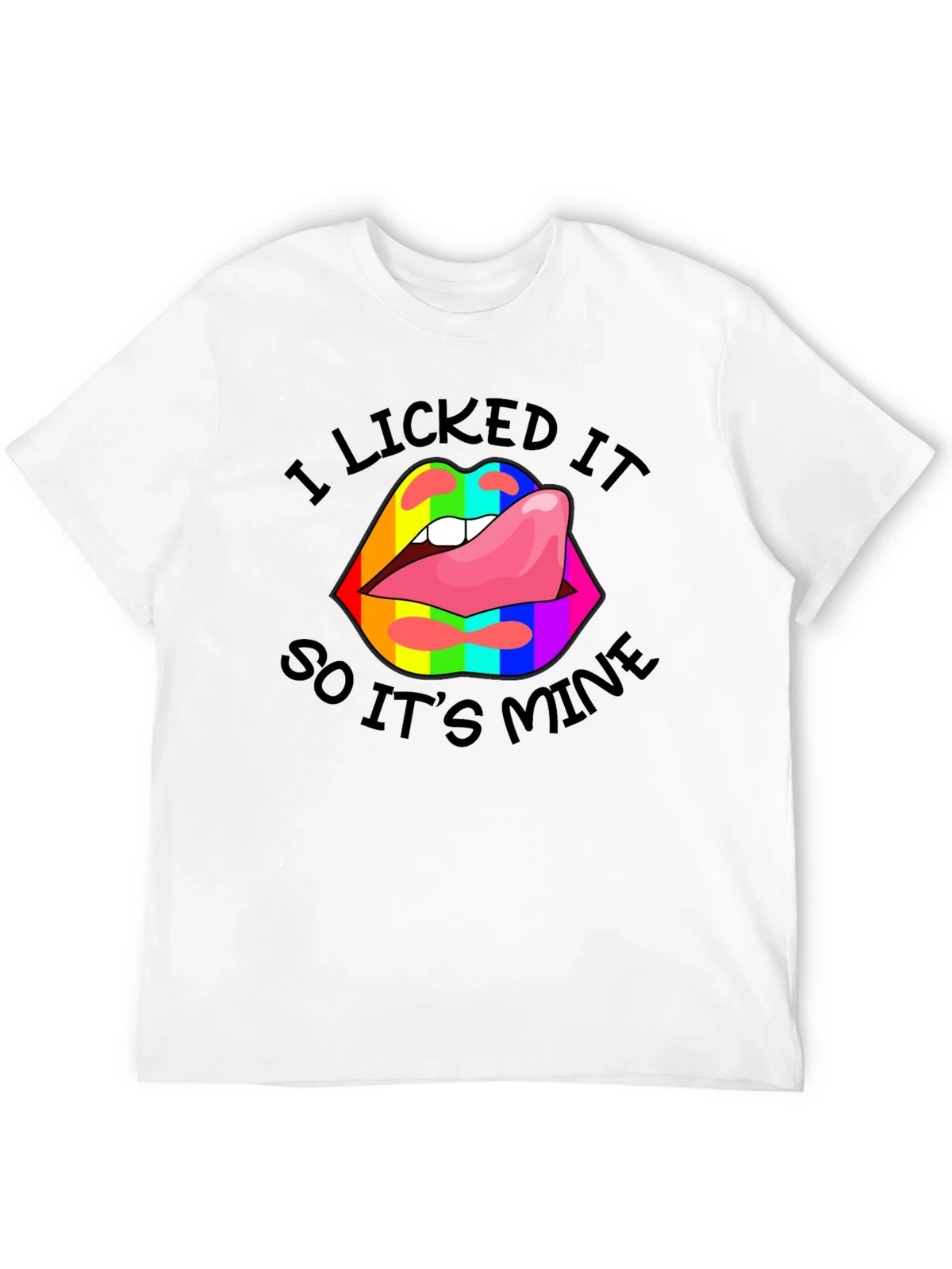 I Licked It Lips Graphic Tee product image 11