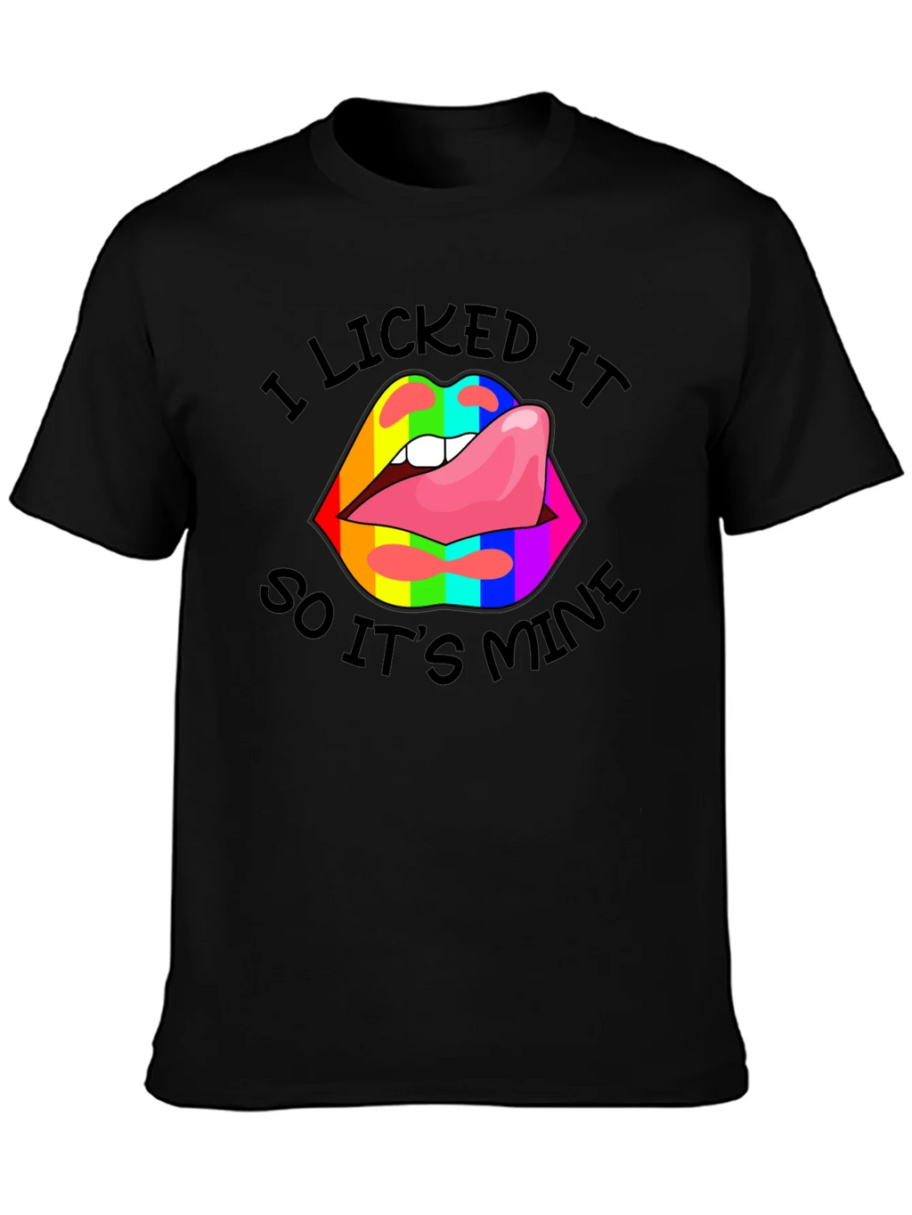 I Licked It Lips Graphic Tee product image 3