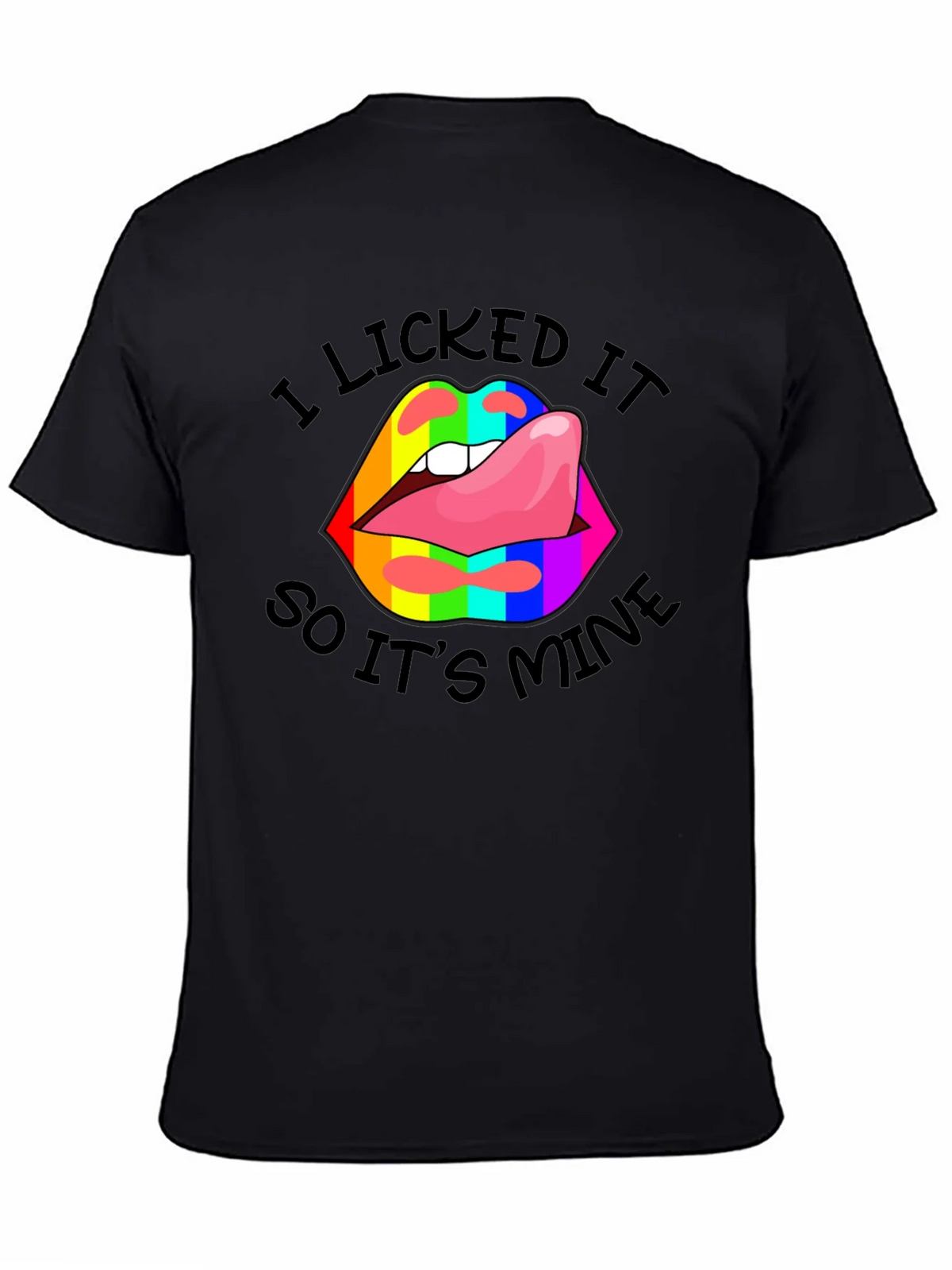 I Licked It Lips Graphic Tee product image 4