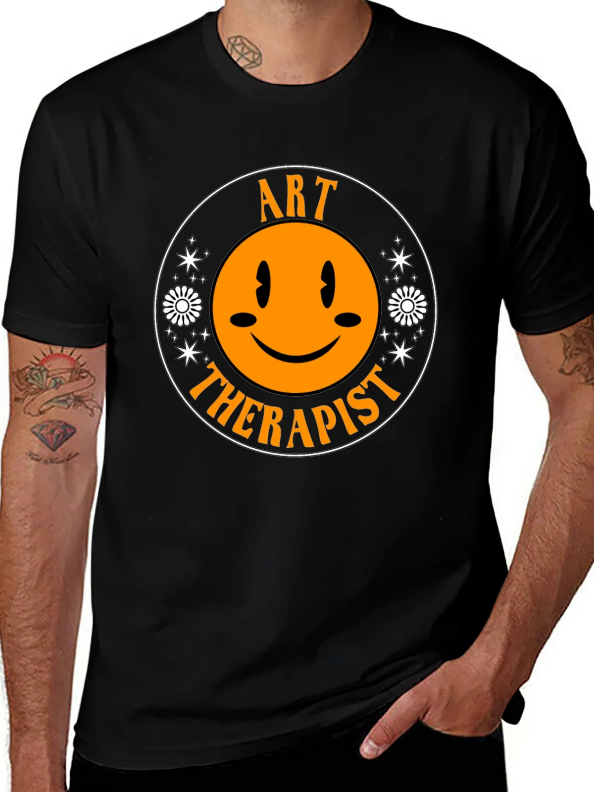 Art Therapist Smiley Face T-Shirt product image 1