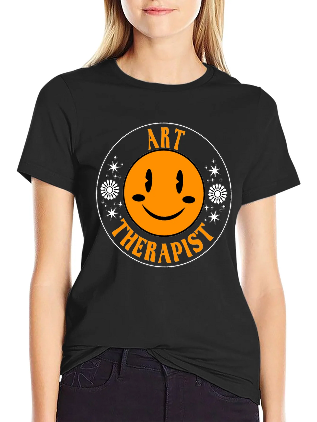 Art Therapist Smiley Face T-Shirt product image 2