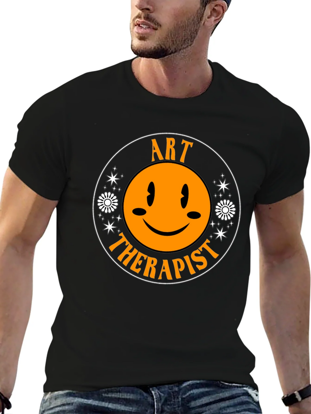 Art Therapist Smiley Face T-Shirt product image 5