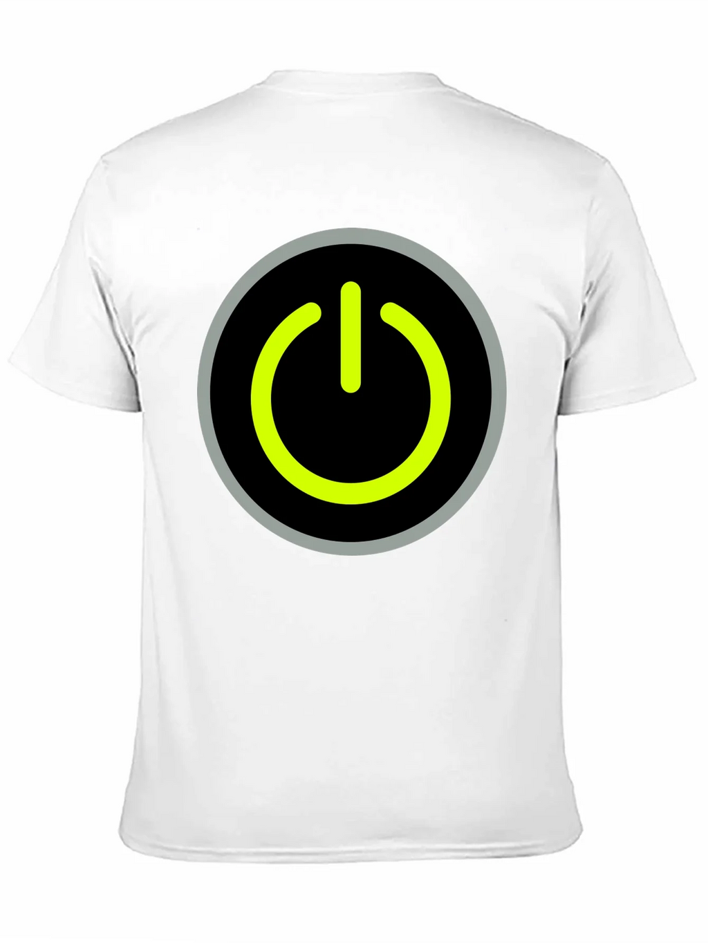 Power Button Graphic Tee - Black Cotton T-Shirt product image 3
