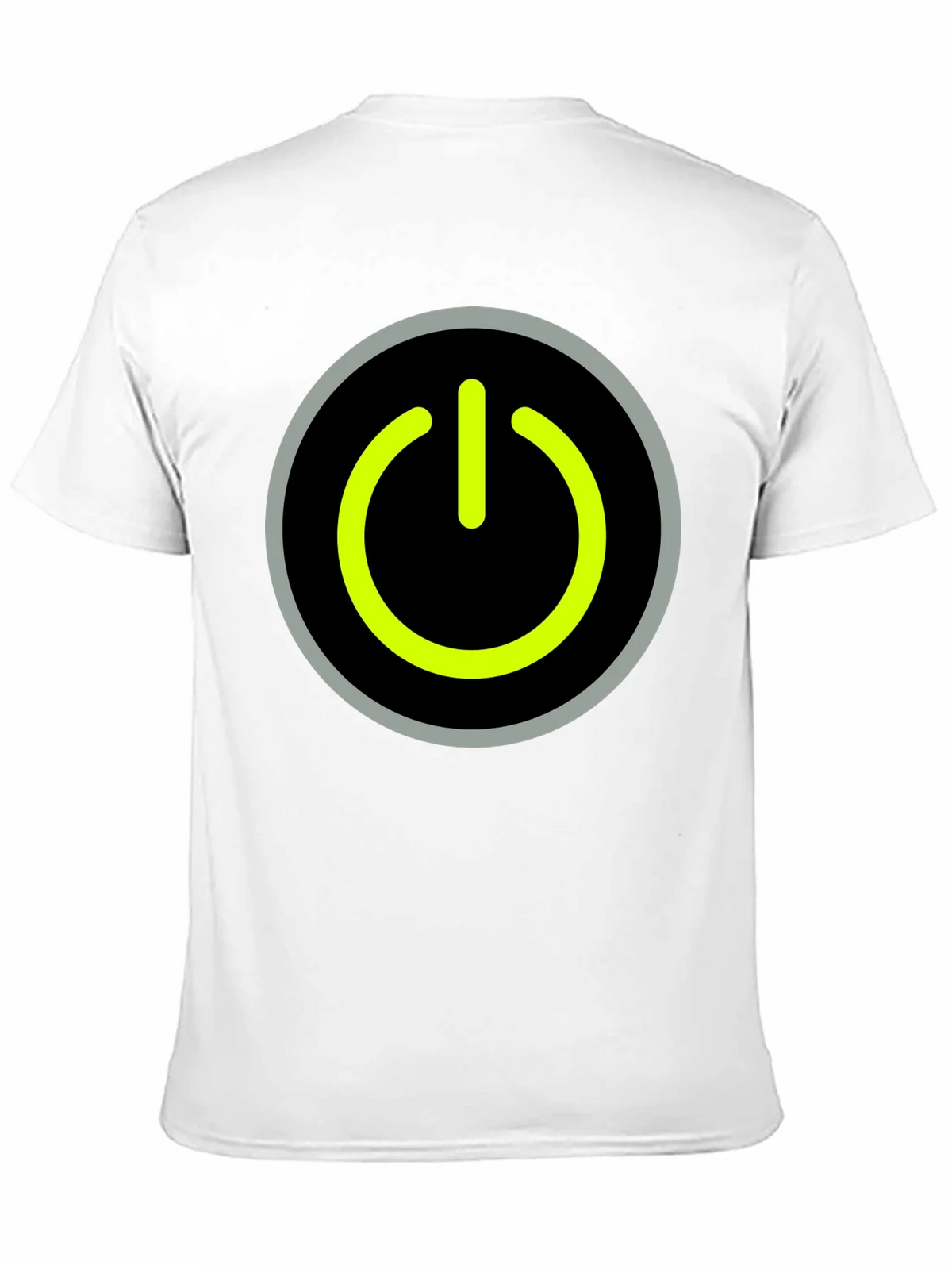 Power Button Graphic Tee - Black Cotton T-Shirt product image 3