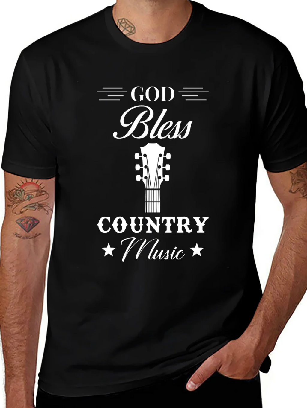 God Bless Country Music Graphic Tee product image 1