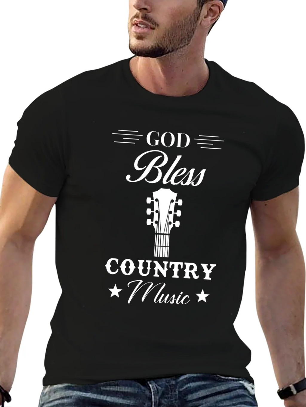 God Bless Country Music Graphic Tee product image 5