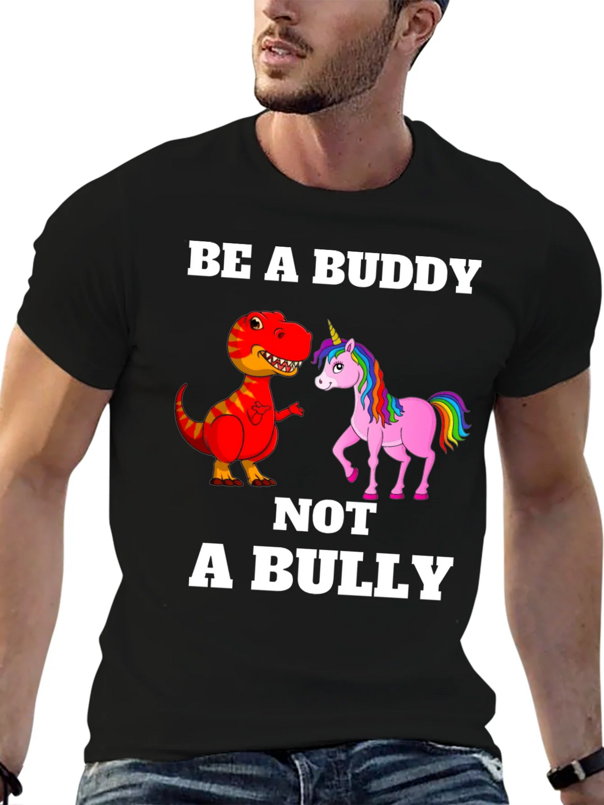 Be a Buddy T-Shirt Dinosaur Unicorn Tee product image 6