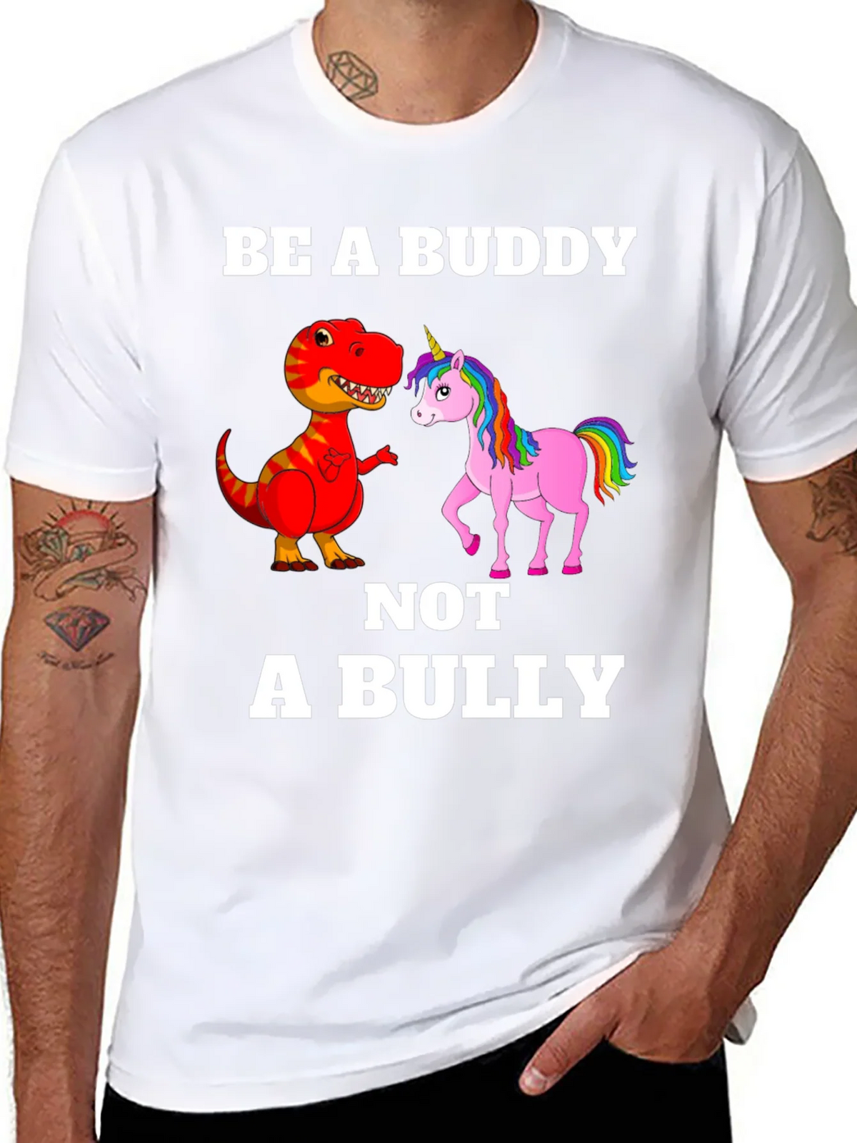 Be a Buddy T-Shirt Dinosaur Unicorn Tee product image 7