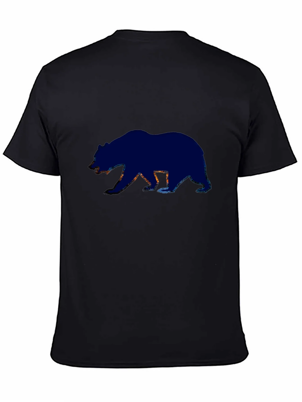 Bear Silhouette Graphic Tee - Black product image 4