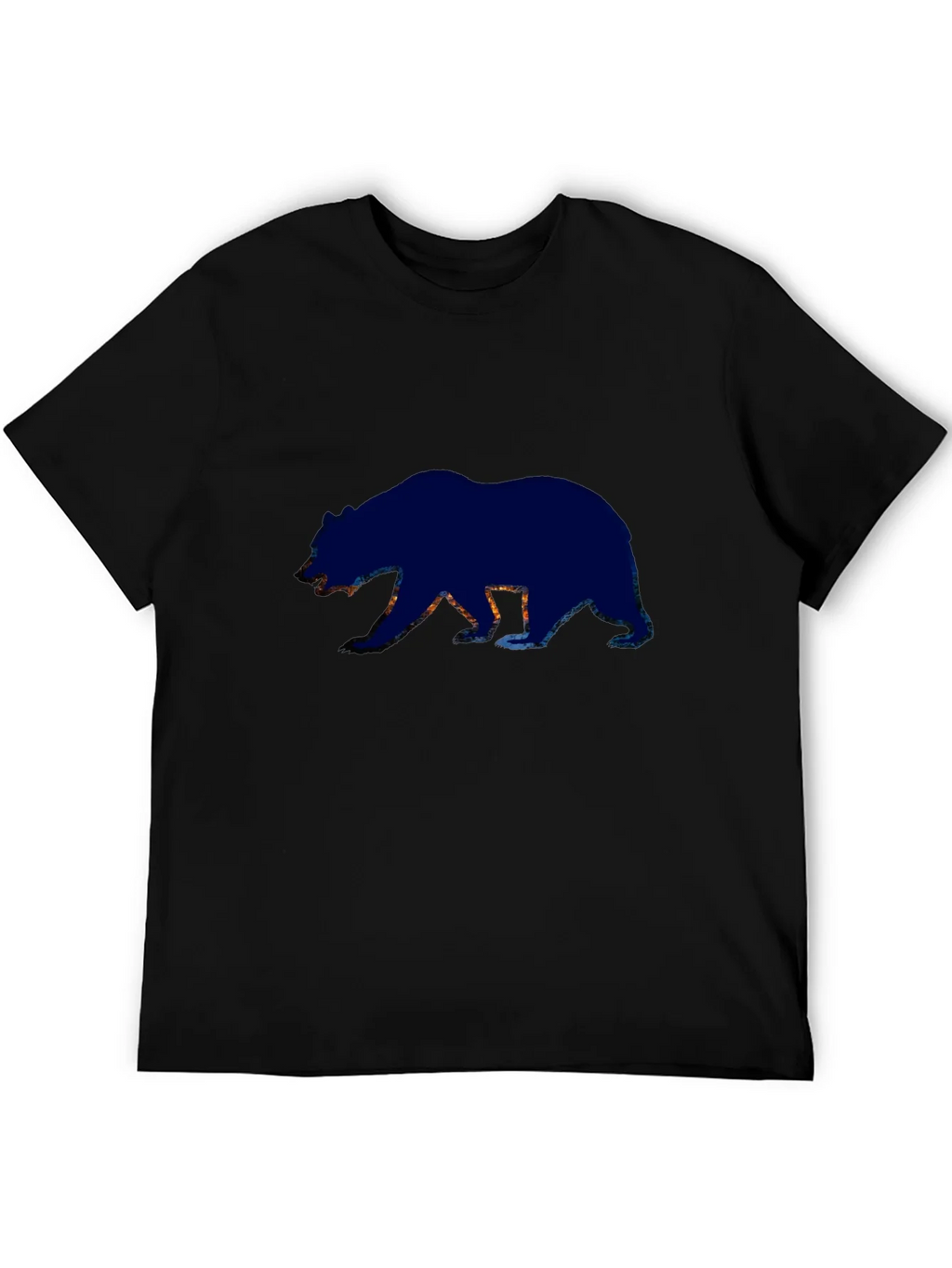 Bear Silhouette Graphic Tee - Black product image 5