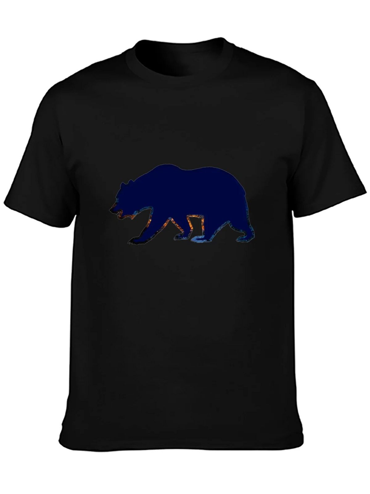 Bear Silhouette Graphic Tee - Black product image 3