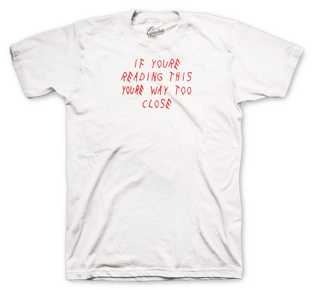 Retro 5 Fire Red Too Close Shirt