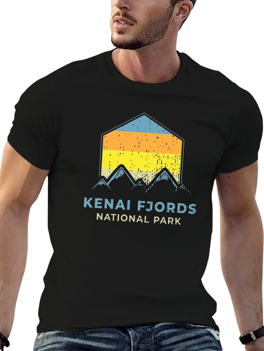 Kenai Fjords National Park Black T-Shirt product image 6
