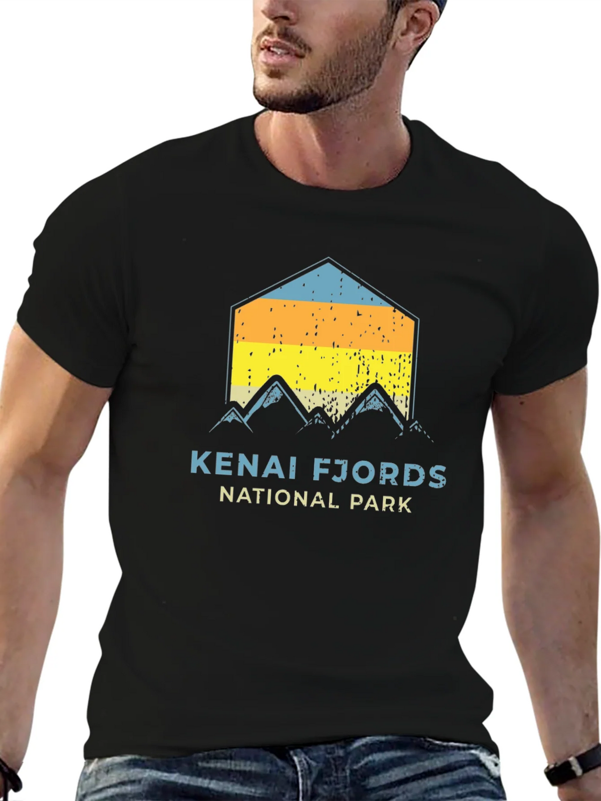Kenai Fjords National Park Black T-Shirt product image 6