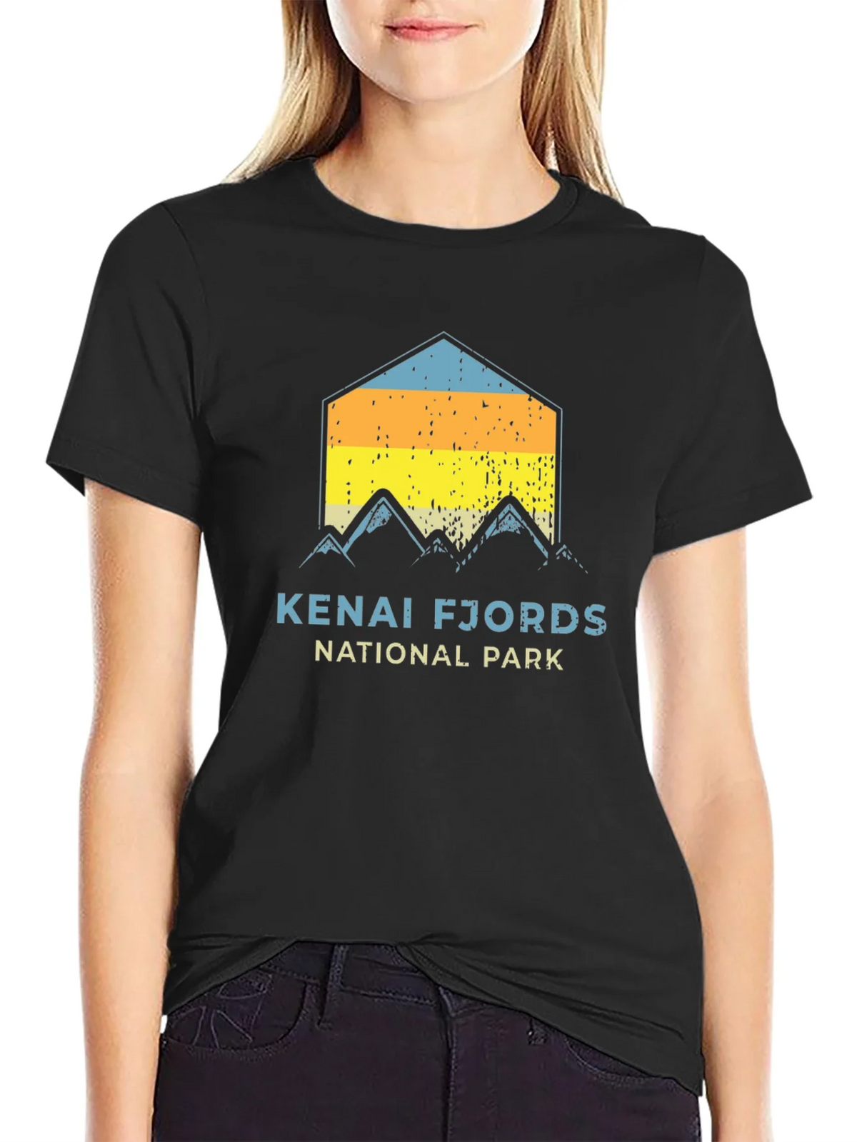 Kenai Fjords National Park Black T-Shirt product image 2