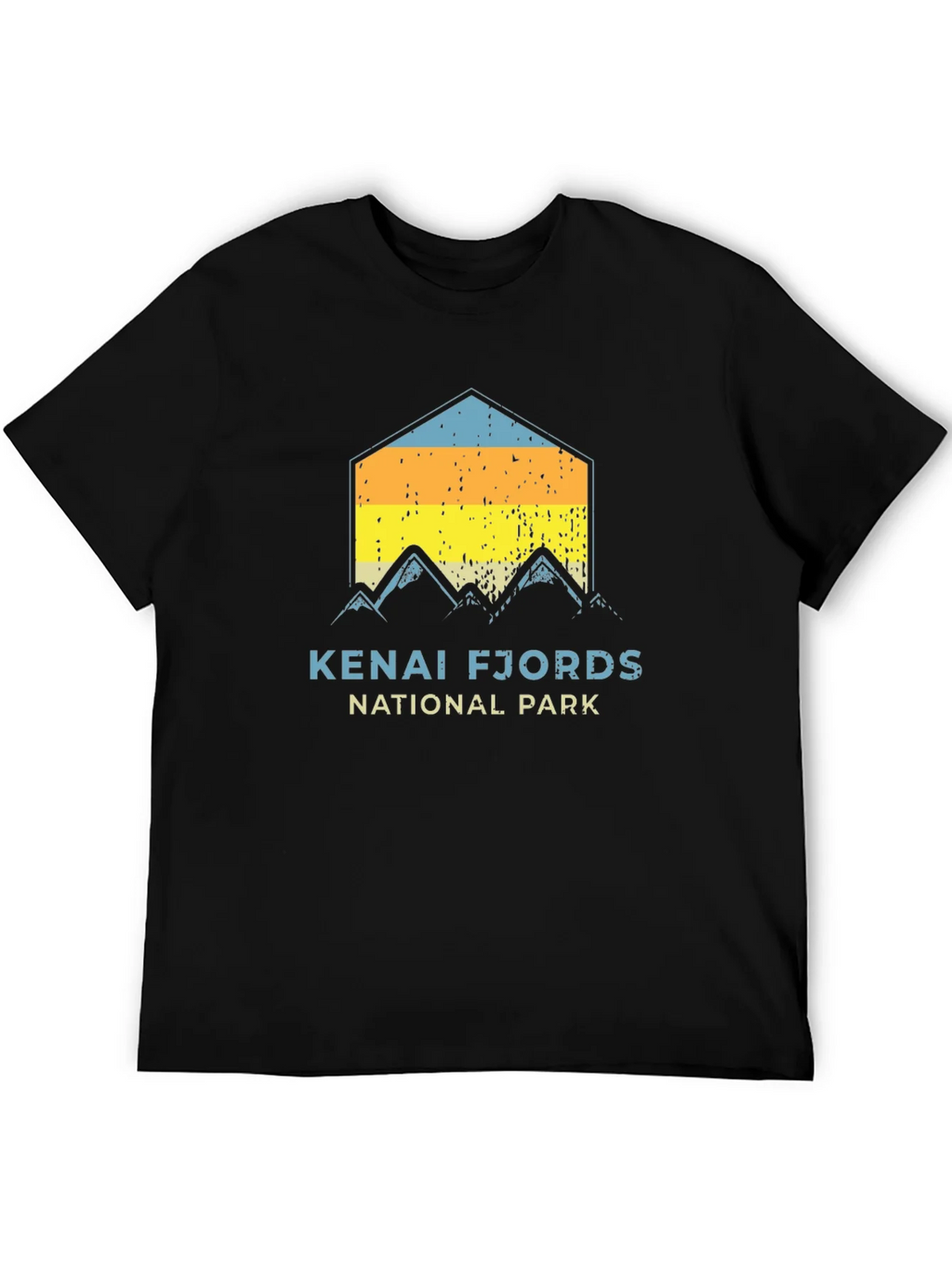 Kenai Fjords National Park Black T-Shirt product image 5