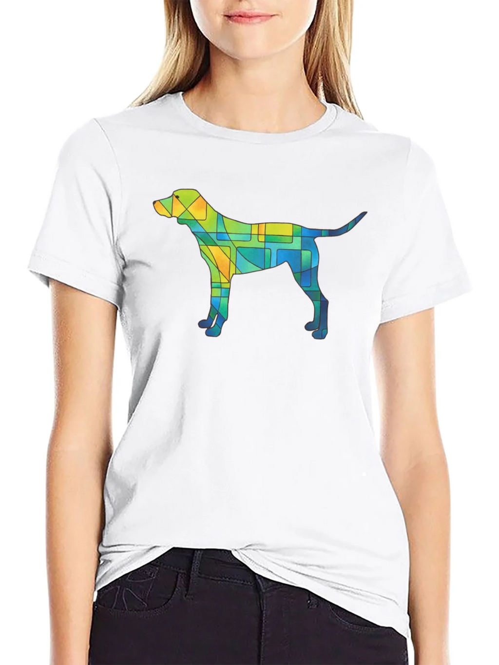 Abstract Dog T-Shirt - Unique Geometric Canine Design product image 8