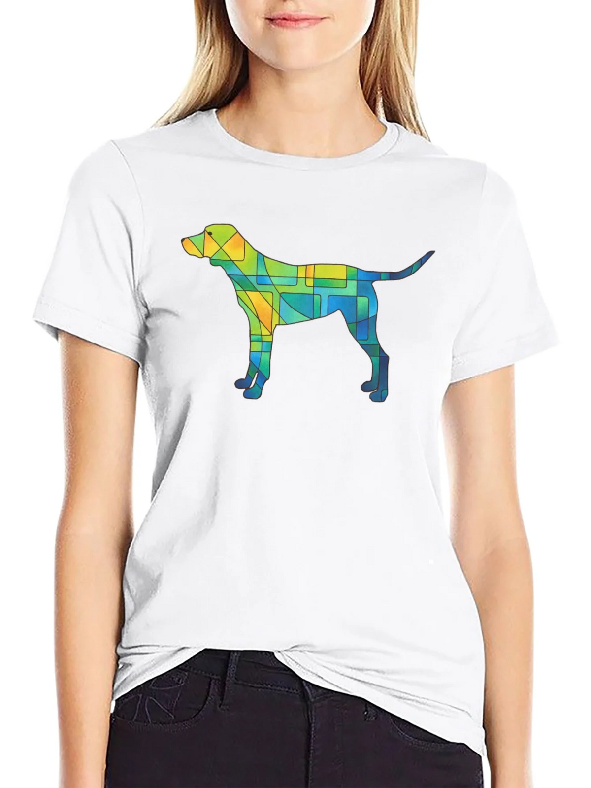 Abstract Dog T-Shirt - Unique Geometric Canine Design product image 8
