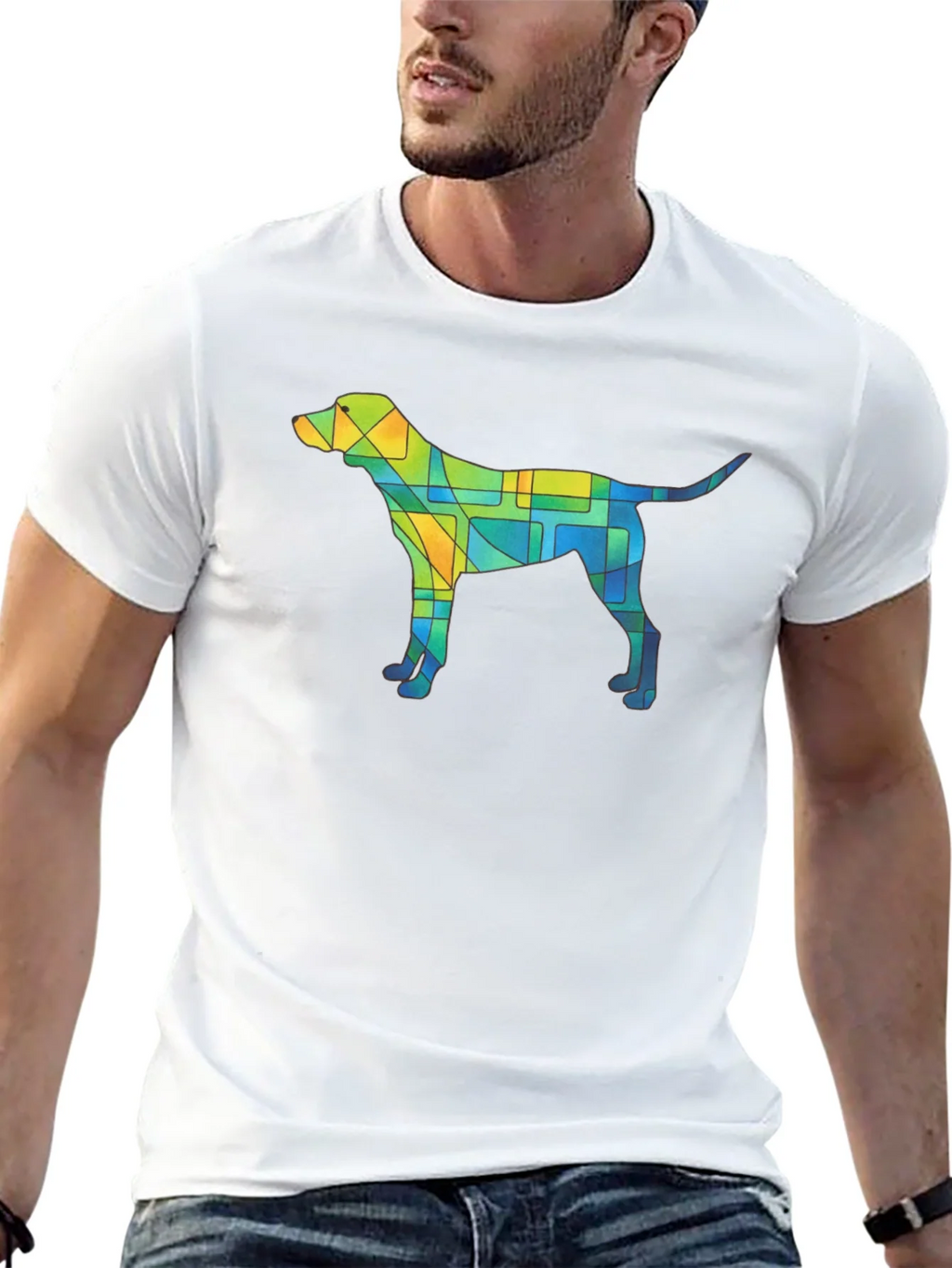 Abstract Dog T-Shirt - Unique Geometric Canine Design product image 12