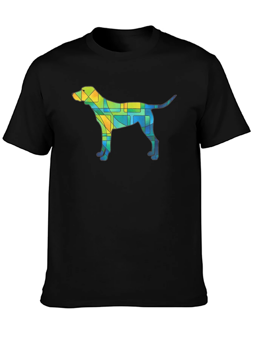 Abstract Dog T-Shirt - Unique Geometric Canine Design product image 3